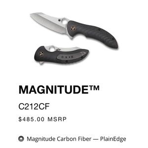 Spyderco magnitude never opened in box.